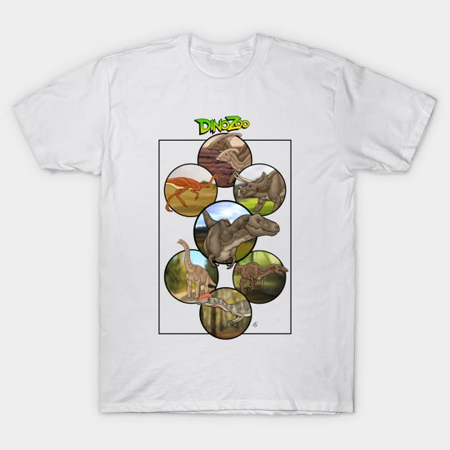 DinoZoo: Mash-up #1 T-Shirt by PaleoFantasies